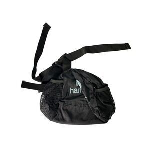 Harmony Black Fanny Pack Waist Bag Mesh Pockets Adjustable Strap Sporty EE33